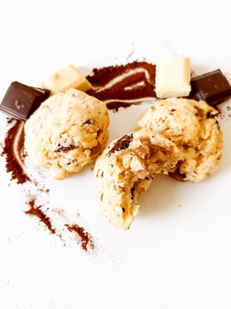 Recette cookie 3 chocolats - Laetitia Nutritionniste Diététicienne à domicile Tours